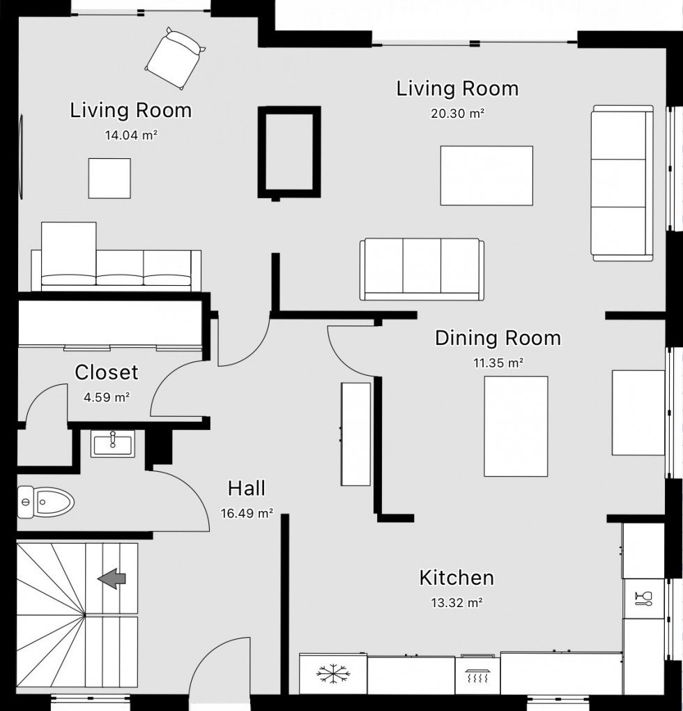 Floorplan for Las Terrazas de Montemares 3, La Manga Club