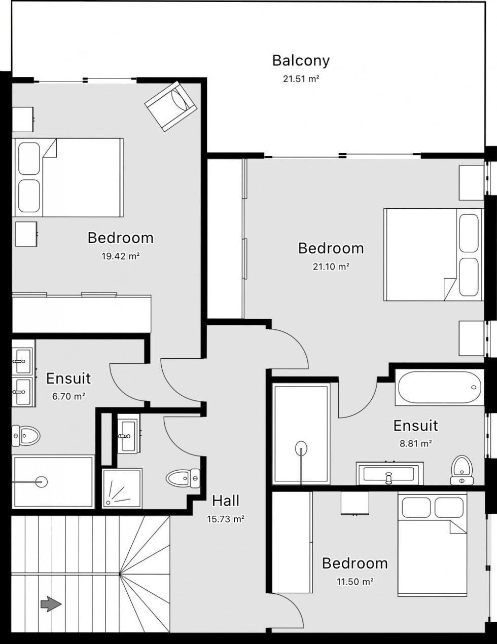 Floorplan for Las Terrazas de Montemares 3, Las Terrazas de Montemares