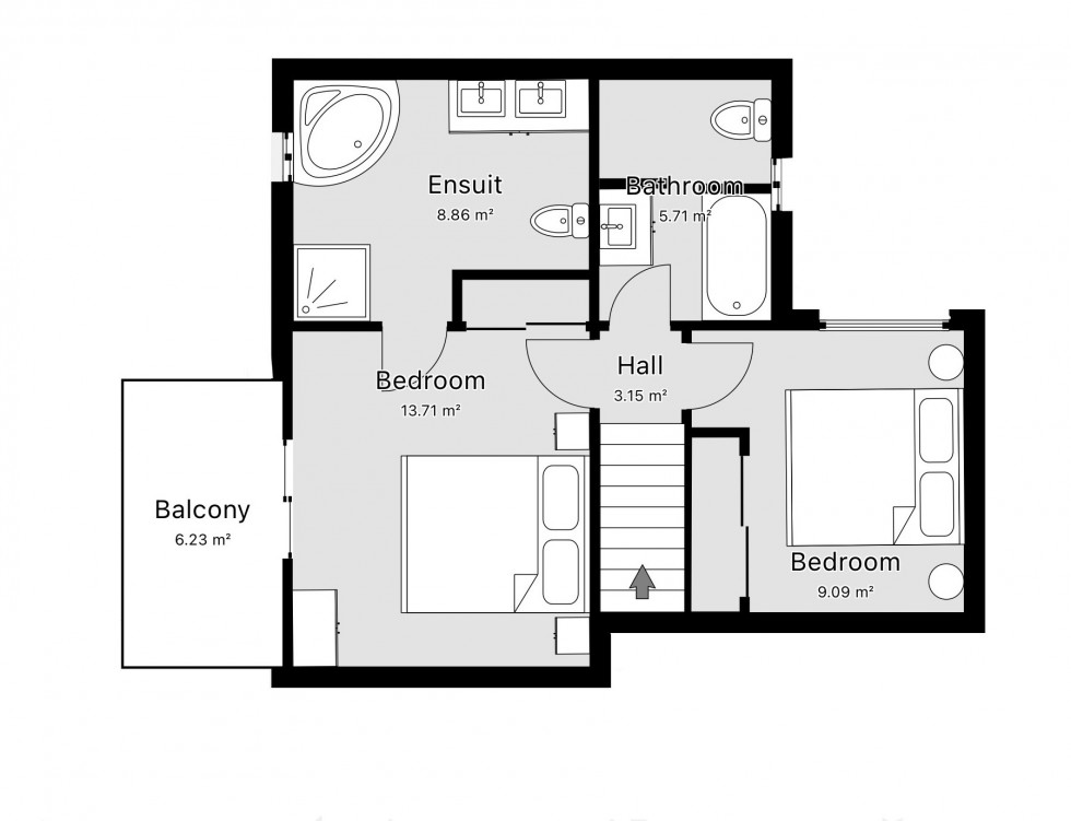 Floorplan for Los Naranjos II-3, Los Naranjos