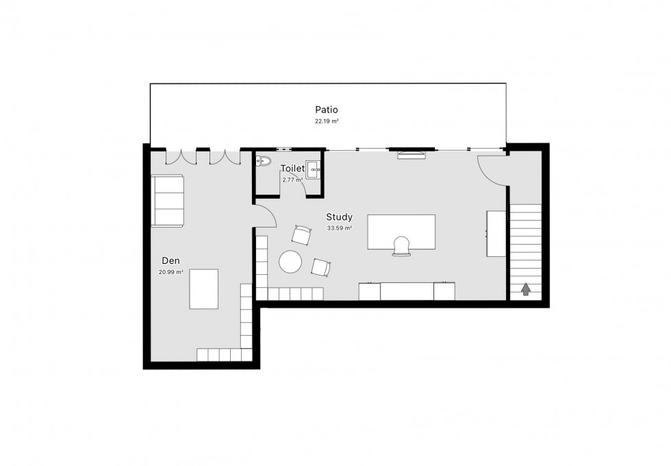 Floorplan for villa 188B, Private villa with pool