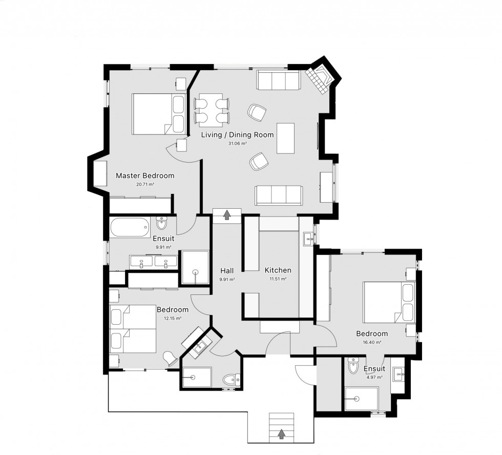 Floorplan for Las Higueras 17, Las Higueras