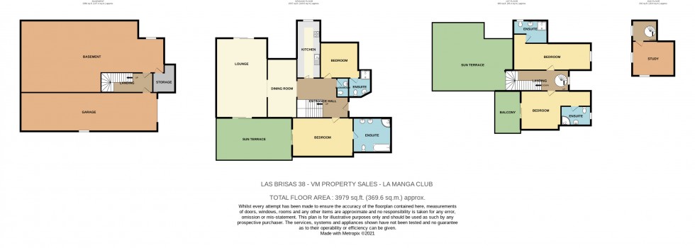Floorplan for Las Brisas 38, Private Villa with pool