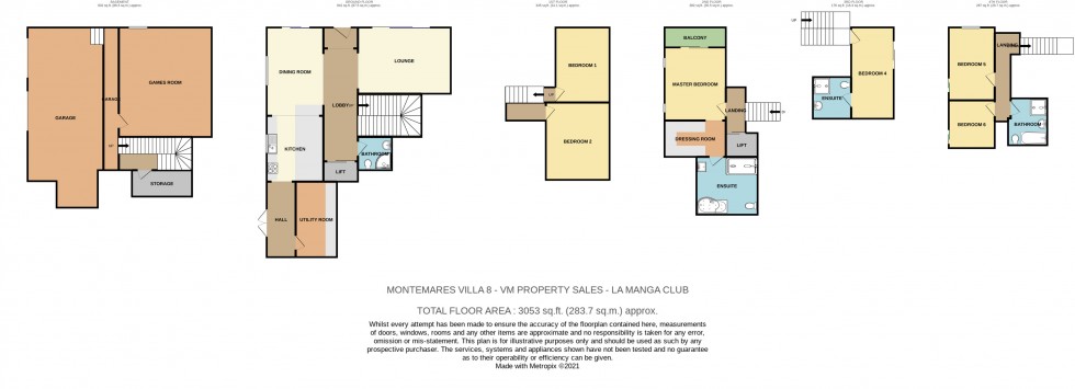 Floorplan for Montemares Villa 8, Private villa with pool